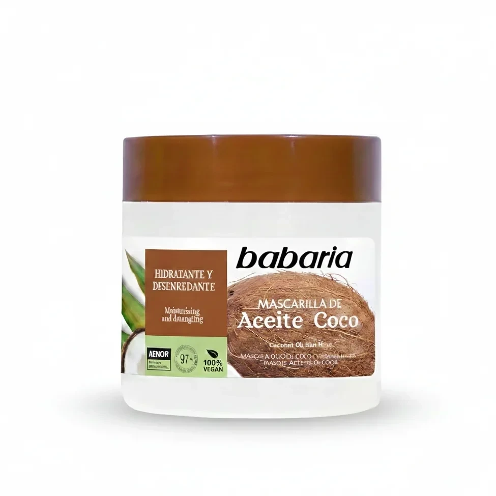 ماسک مو روغن نارگیل باباریا مدل Coconut Oil - آبرسان، ترمیم کننده و ضد وز موهای خشک و آسیب‌دیده | حجم 400 میلی‌لیتر - فروشگاه اینترنتی ارس درمیس
