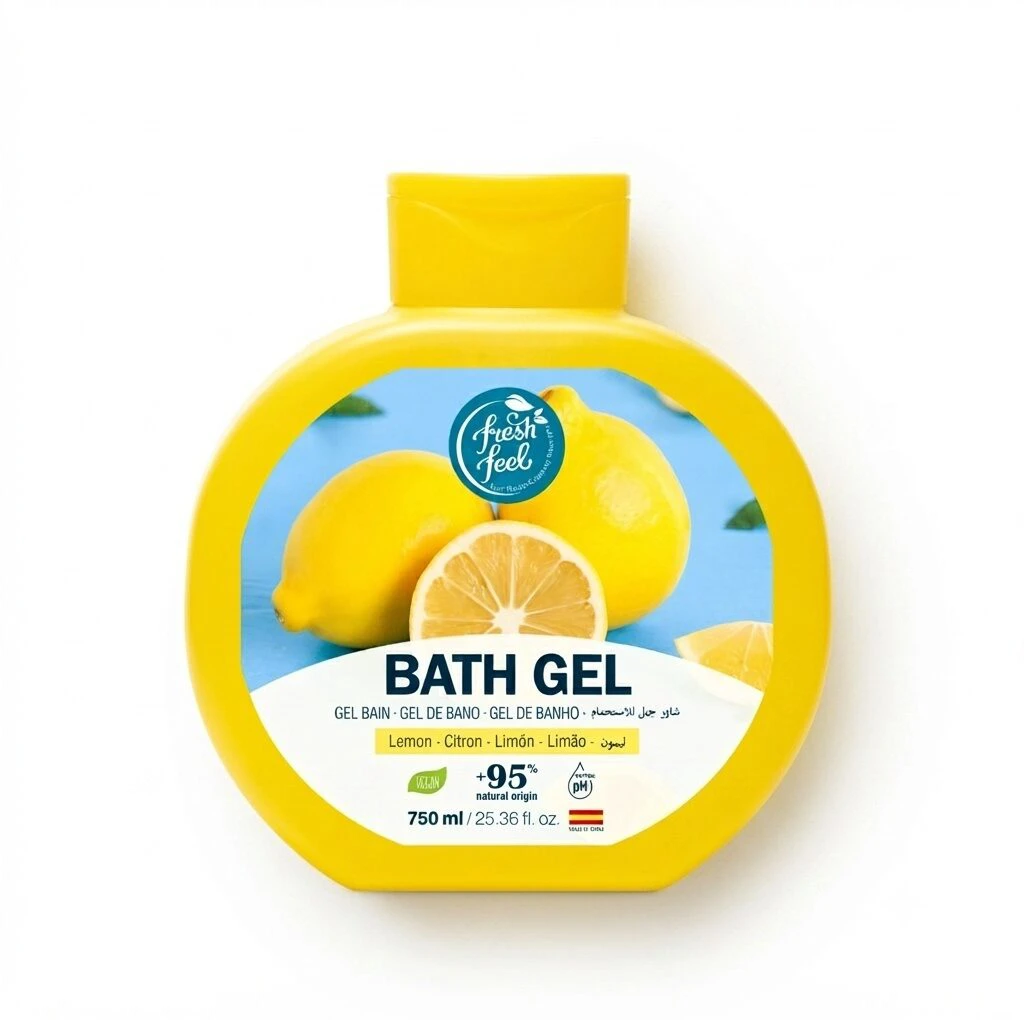 شامپو بدن ژلی فرش فیل با رایحه لیمو مدل Lemon | حجم 750 میل - فروشگاه اینترنتی ارس درمیس
