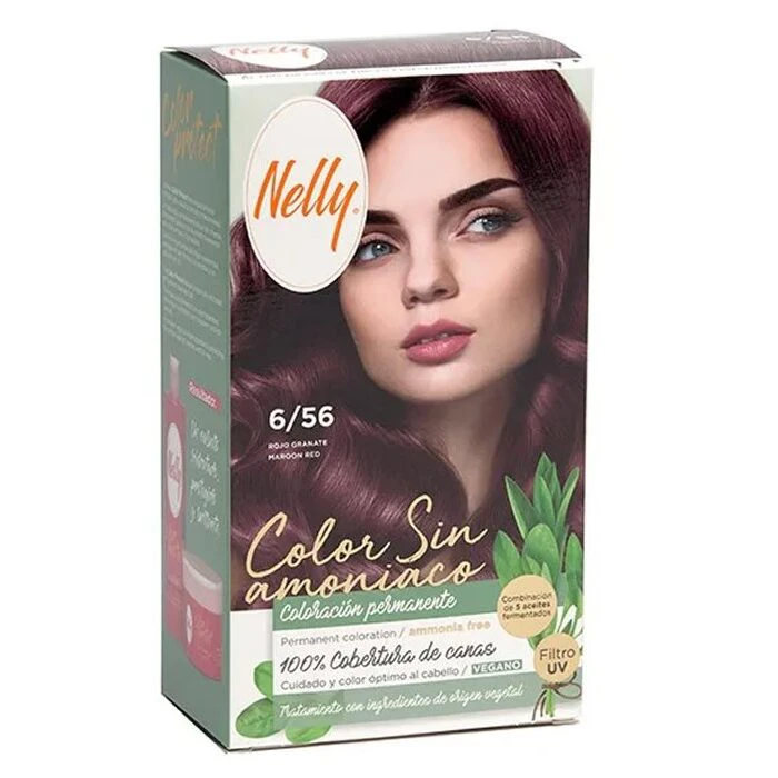کیت رنگ مو بدون آمونیاک نلی شماره 6/56 - سری Ammonia Free - مدل Maroon Red | حجم 50 + 50 میلی‌لیتر - فروشگاه اینترنتی ارس درمیس