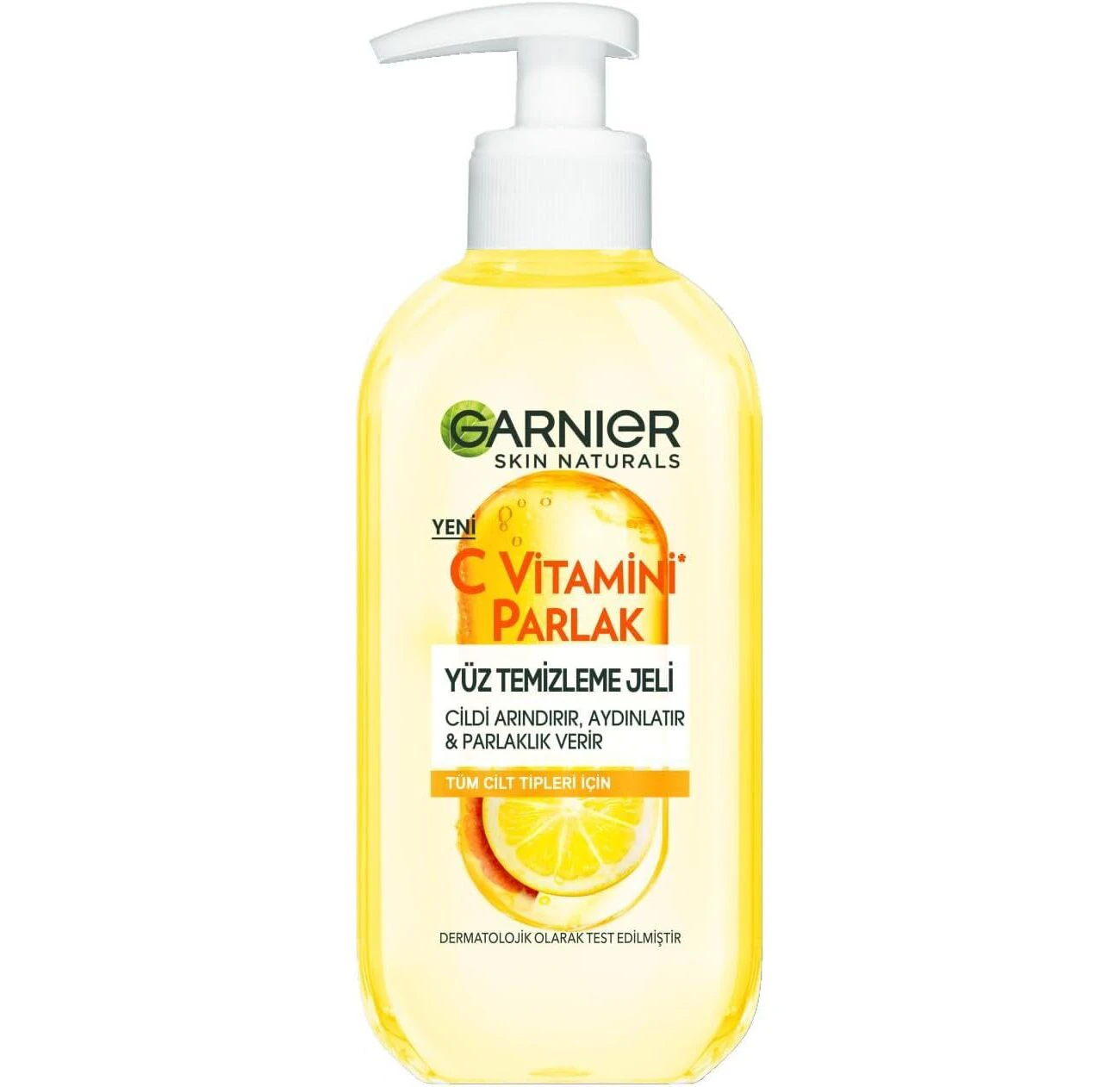 ژل شستشوی صورت ویتامین سی گارنیر Garnier مدل C Vitamini Parlak | حجم 200 میل - فروشگاه اینترنتی ارس درمیس