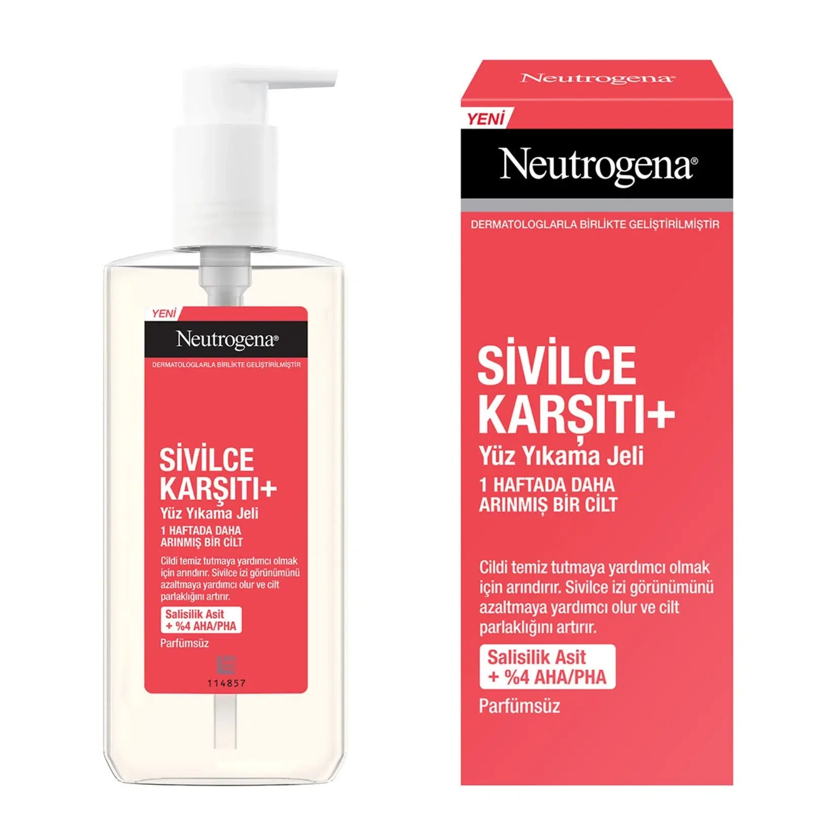 ژل شستشوی ضد جوش نوتروژینا Neutrogena مدل +Sivilce Karşıtı | حجم 200 میل - فروشگاه اینترنتی ارس درمیس