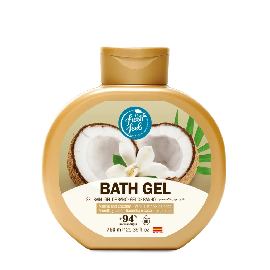 شامپو ژل حمام وانیل و نارگیل فرش فیل مدل Vanilla &amp; Coconut | حجم 750 میل - فروشگاه اینترنتی ارس درمیس