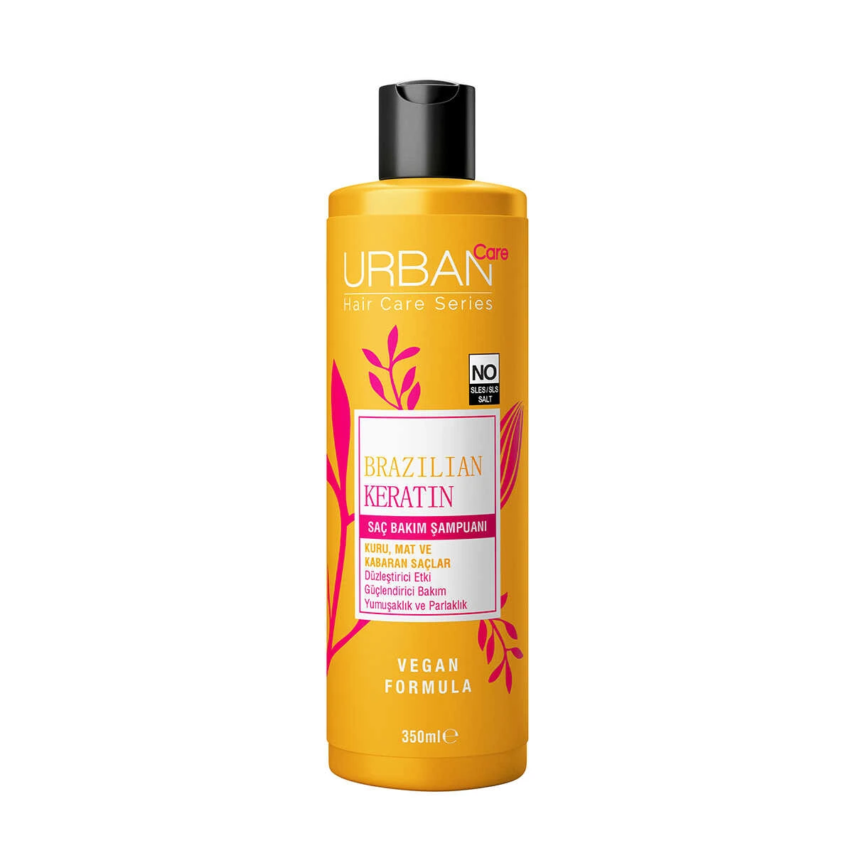 شامپو کراتینه برزیلی اربن کر مدل Brazilian Keratin - موهای خشک و آسیب‌دیده | حجم 350 میل - فروشگاه اینترنتی ارس درمیس