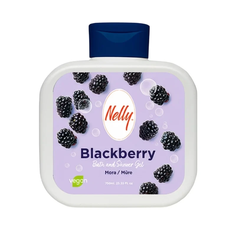 شاور ژل حمام و دوش شاه توت نلی مدل Blackberry | حجم 750 میل - فروشگاه اینترنتی ارس درمیس