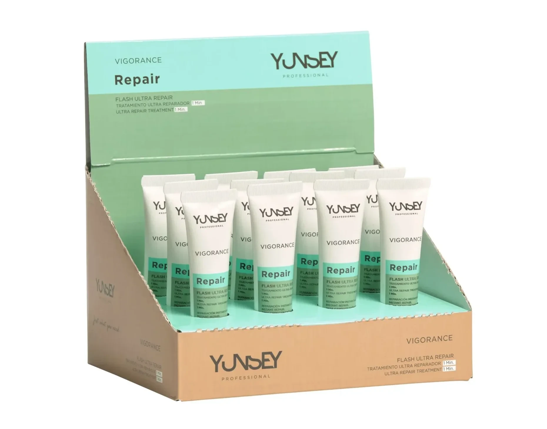 سرم درمانی وز مو یانسی Yunsey مدل Flash Ultra Repair - ترمیم فوری مو در 1 دقیقه | 12 ویال 15 میلی‌لیتری - فروشگاه اینترنتی ارس درمیس