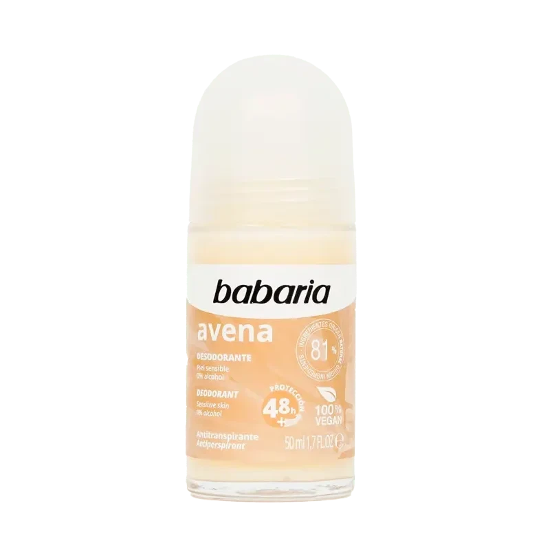 مام رول دئودورانت باباریا Babaria مدل Avena حاوی عصاره جو دوسر | حجم 50 میل - فروشگاه اینترنتی ارس درمیس