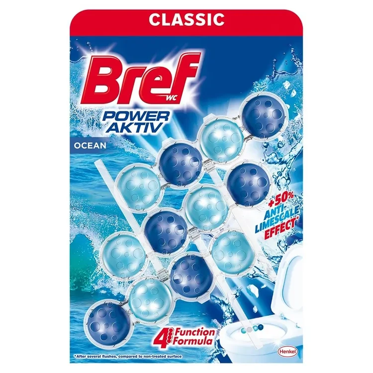 خوشبو کننده توالت فرنگی رایحه اقیانوسیه برف Bref مدل Ocean | بسته 12 عددی - فروشگاه اینترنتی ارس درمیس