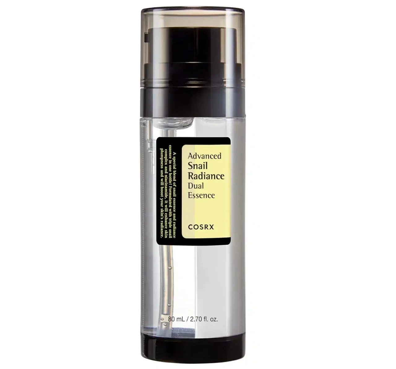 اسنس دوگانه حلزون کوزارکس COSRX مدل Advanced Snail Radiance Dual Essence | حجم 80 میل - فروشگاه اینترنتی ارس درمیس