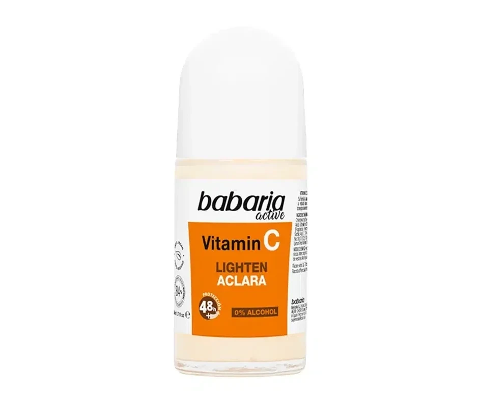 مام رول ضد تعریق باباریا مدل Vitamin C – حاوی ویتامین C – روشن کننده با ماندگاری 48 ساعته | حجم 50 میلی‌لیتر - فروشگاه اینترنتی ارس درمیس