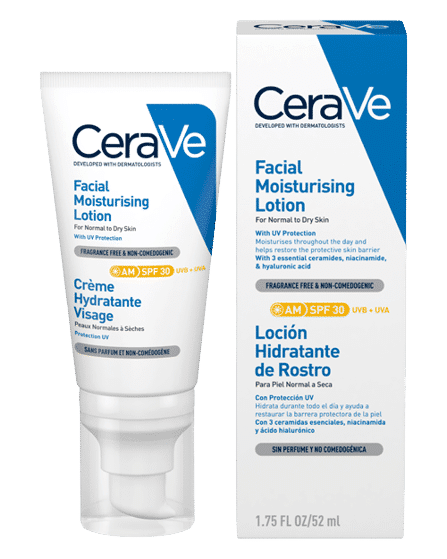 لوسیون مرطوب کننده و ضد آفتاب سراوی CeraVe مدل Facial Moisturizing Lotion - با SPF 30 - مناسب پوستهای نرمال تا خشک | حجم 52 میلیلیتر - فروشگاه اینترنتی ارس درمیس لوسیون مرطوب کننده و ضد آفتاب سراوی CeraVe مدل Facial Moisturizing Lotion - با SPF 30 - مناسب پوستهای نرمال تا خشک | حجم 52 میلیلیتر - فروشگاه اینترنتی ارس درمیس