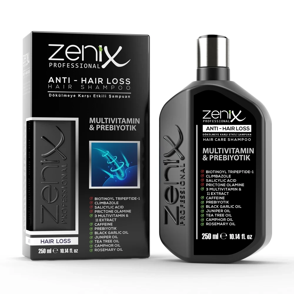 شامپو ضد ریزش مو زنیکس Zenix مدل Anti-Hair Loss | حجم 250 میلی‌لیتر - فروشگاه اینترنتی ارس درمیس