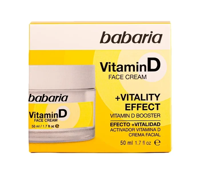کرم صورت ویتامین D باباریا مدل Vitamin D - تقویت و احیای پوست | حجم 50 میلی‌لیتر - فروشگاه اینترنتی ارس درمیس