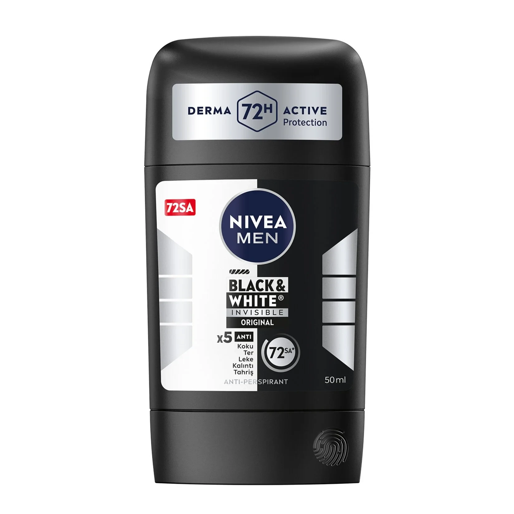 استیک ضد تعریق مردانه نیوآ Nivea سری Black And White مدل Original | حجم 50 میل - فروشگاه اینترنتی ارس درمیس