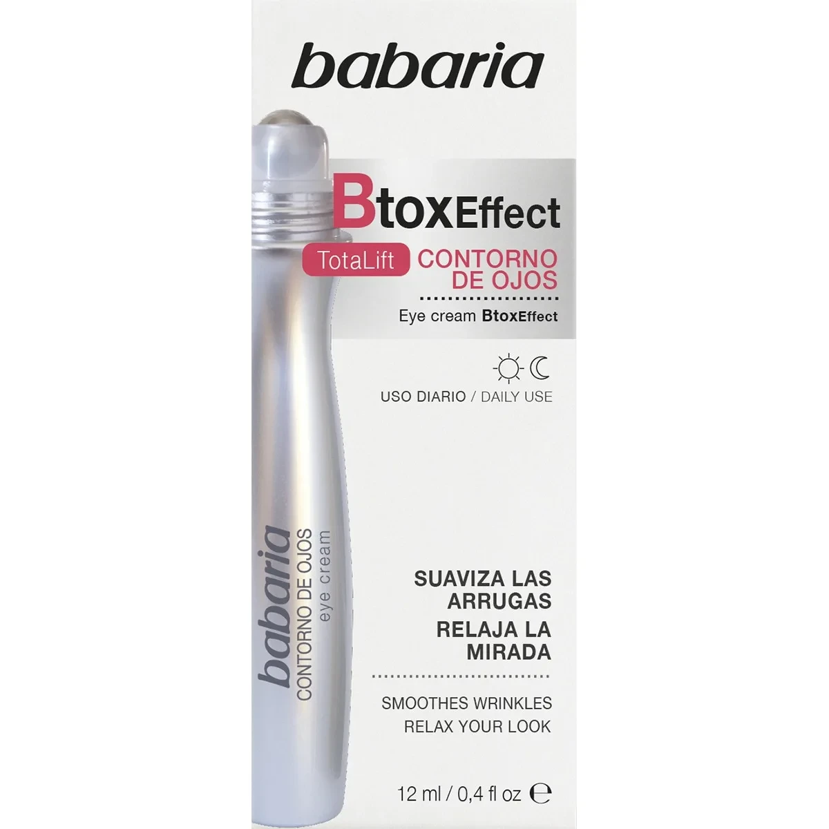 کرم رولی دور چشم باباریا Babaria مدل Btox Effect | حجم 12 میل - فروشگاه اینترنتی ارس درمیس