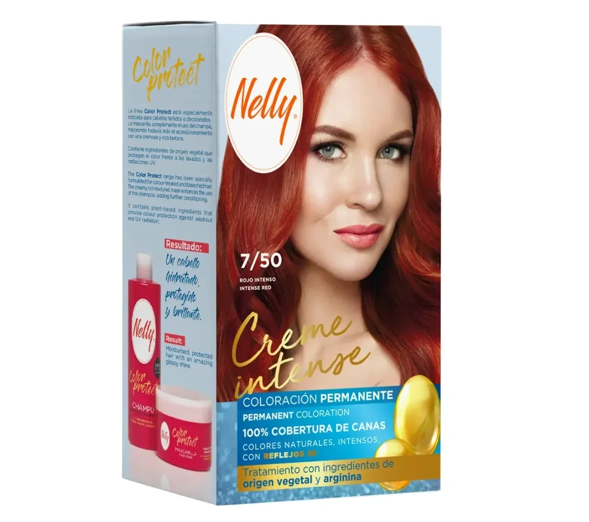 رنگ مو قرمز پررنگ نلی Nelly مدل Creme Intense شماره 7/50 - فروشگاه اینترنتی ارس درمیس