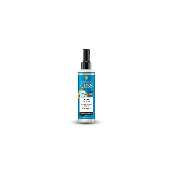اسپری دوفاز گلیس آبی AQUA REVIVE موهای معمولی و خشک 200 میل