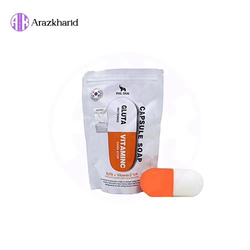 صابون شستشو سفید کننده کپسولی گلوتاتیون فیل اسکین مدل Capsule وزن 105 گرم - فروشگاه آراز خرید