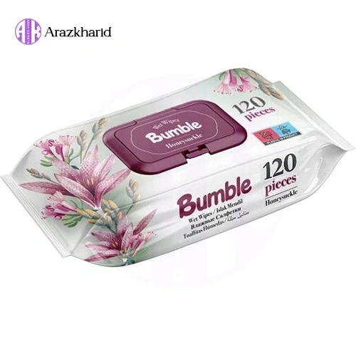 دستمال مرطوب بامبل 120 عددی Honeysuckle - فروشگاه آراز خرید