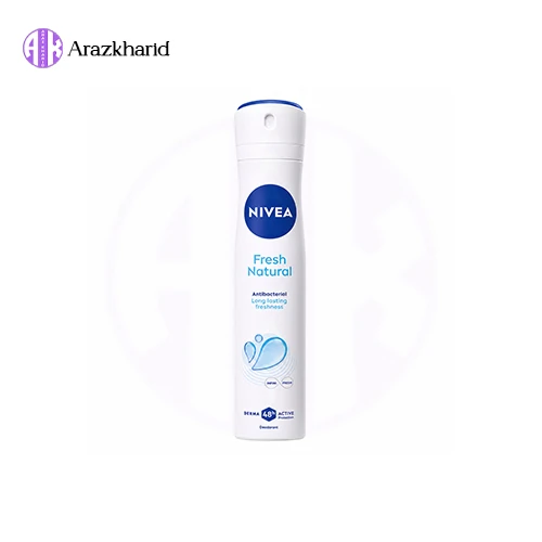 اسپری ضد تعریق آنتی‌باکتریال نیوا Fresh Natural ساخت آلمان حجم 200 میل - فروشگاه آراز خرید