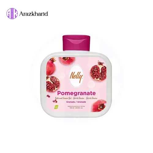 شامپو بدن انار نلی Nelly مدل Pomegranate حجم 750 میل - فروشگاه آراز خرید