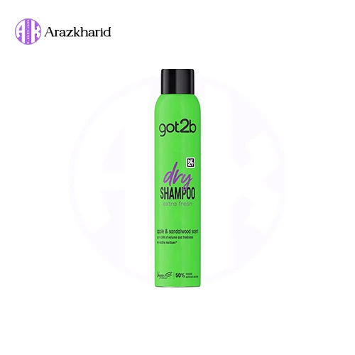 شامپو خشک گات تو بی مدل Extra Fresh حجم 200 میلی لیتر - فروشگاه آراز خرید