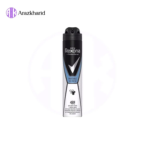 اسپری دئودورانت رکسونا INVISIBLE ICE FRESH حجم 200 میل - فروشگاه آراز خرید