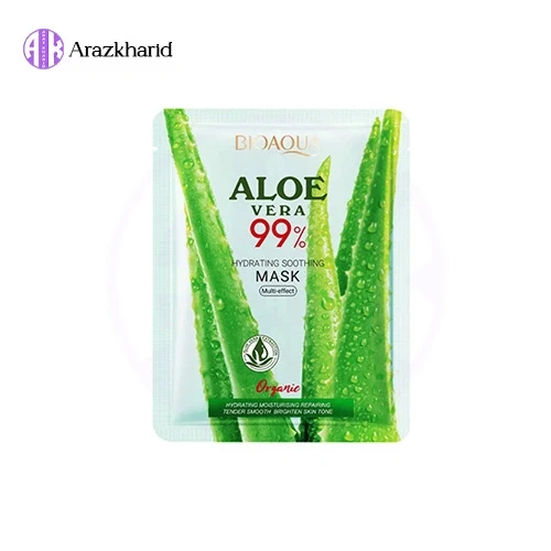 ماسک ورقه ای بیوآکوا آلوئه ورا 99 درصد 25 گرم - فروشگاه آراز خرید