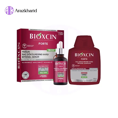 پک ضدریزش بیوکسین فورت شامپو و سرم ضد ریزش BIOXCIN اورجینال - فروشگاه آراز خرید