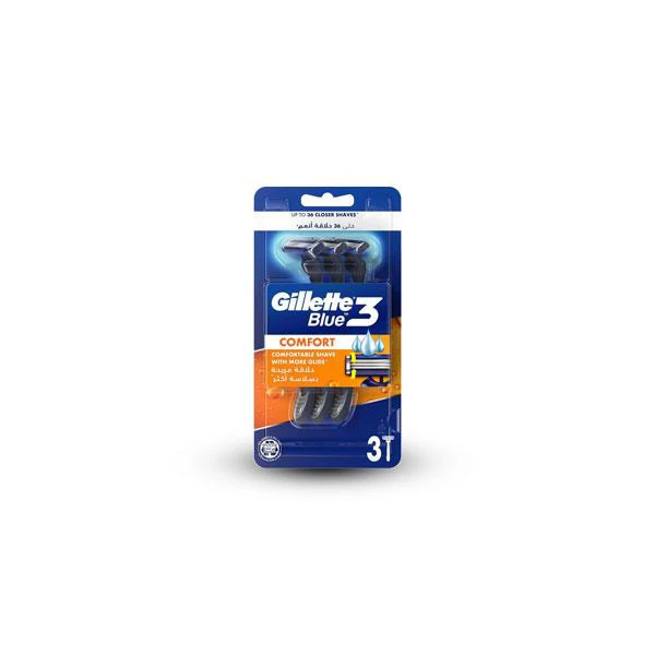 خودتراش ژیلت blue 3 comfort بسته 3 عددی اورجینال و اصل