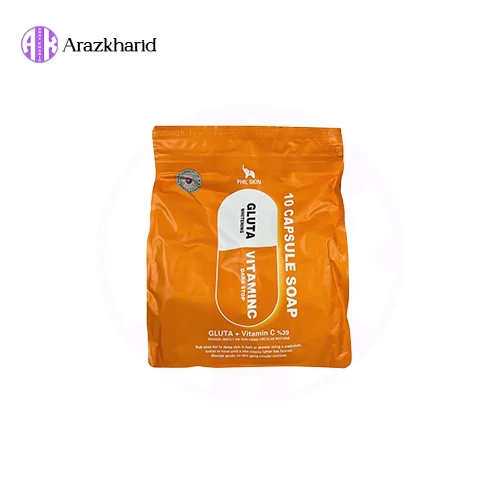 صابون کپسولی فیل اسکین Phil Skin حاوی ویتامین سی 105 گرم بسته ده تایی - فروشگاه آراز خرید