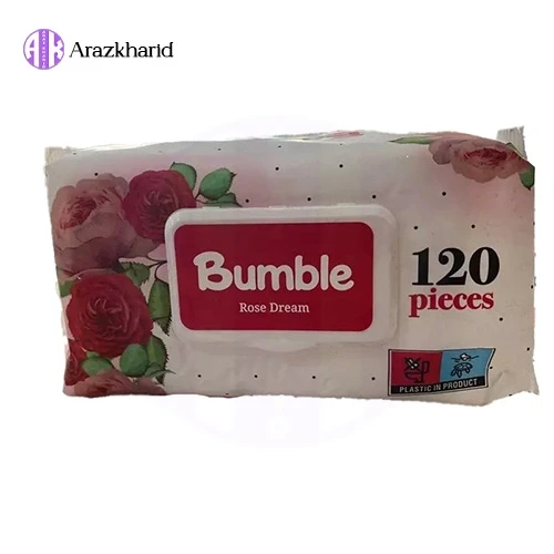 دستمال مرطوب بامبل 120 عددی Rose Dream - فروشگاه آراز خرید