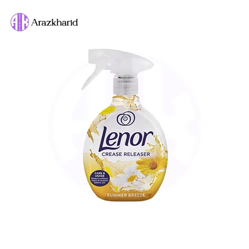 اسپری ضد چروک و اتو کننده لباس لنور lenor رایحه Summer Breeze حجم 500 میل - فروشگاه آراز خرید