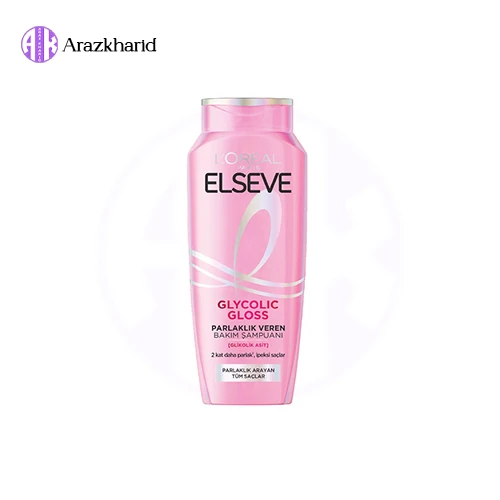 شامپو درخشان کننده مو لورال Loreal مدل Glycolic Gloss حجم 300 میل - فروشگاه آراز خرید