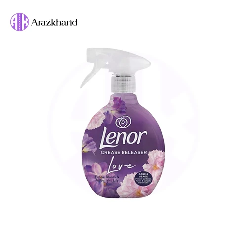 اسپری ضد چروک و خوشبو کننده لباس لنور lenor رایحه Exotic Bloomحجم 500 میل - فروشگاه آراز خرید