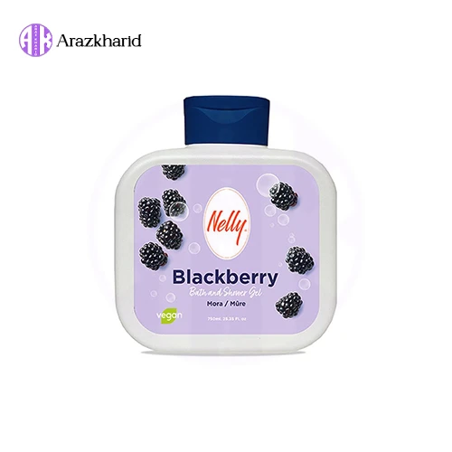 شامپو بدن با رایحه شاه توت نلی Nelly مدلBlackberry حجم 750 میل - فروشگاه آراز خرید