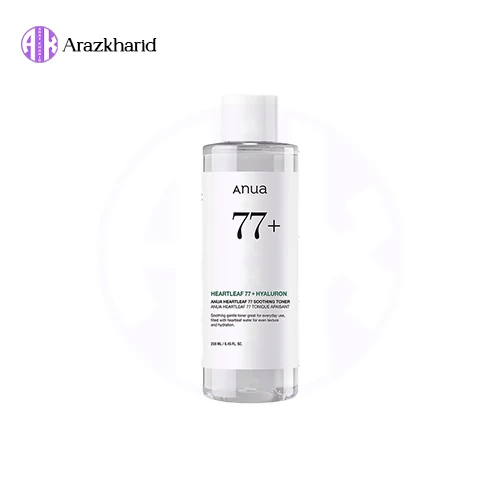 تونر آنوا ANUA HEARTLEAF77% SOOTHING TONER حجم250ml اصل (سری جدید) - فروشگاه آراز خرید