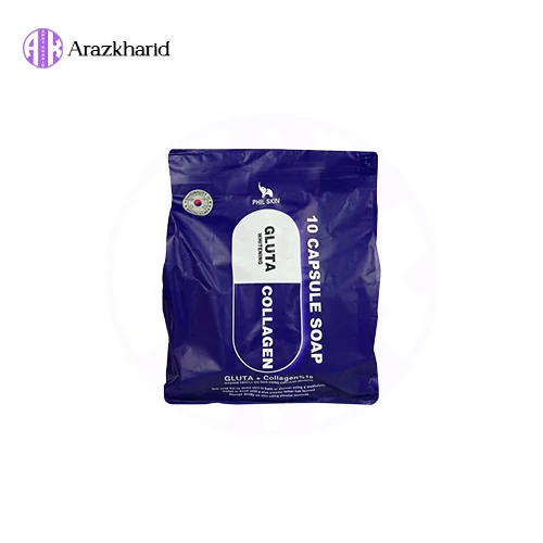صابون کپسولی فیل اسکین Phil Skin حاوی کلاژن حجم 105 گرم بسته ده تایی - فروشگاه آراز خرید
