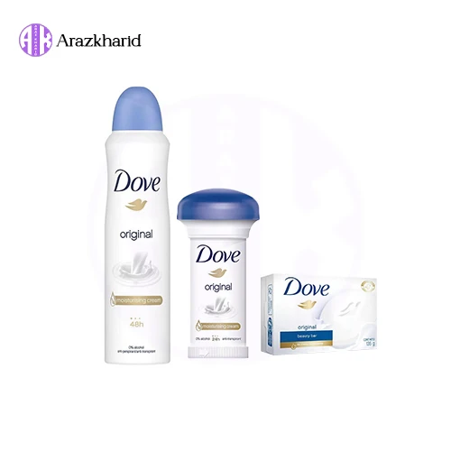پک 3 عددی داو اورجینال (مام قارچی + اسپری ضد تعریق + صابون) - فروشگاه آراز خرید