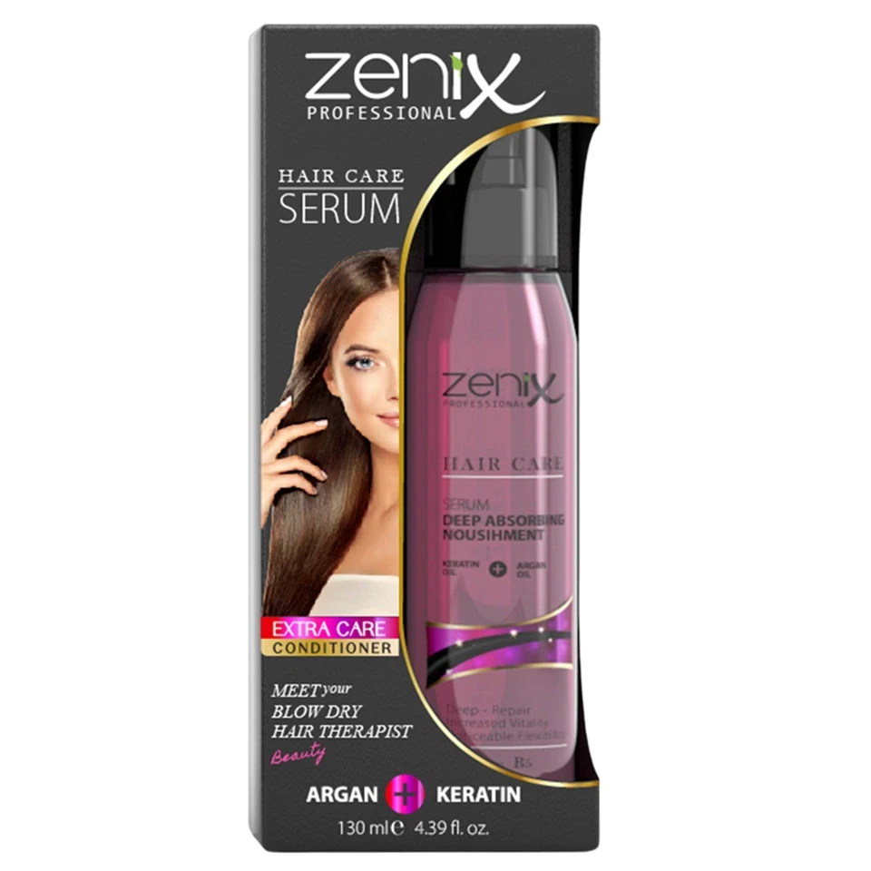 کرم مو آرگان کراتین و مراقبت از مو زنیکس zenix hair care treatment argan keratin hair serum oil حجم 130 میلی لیتر - ارس شاین