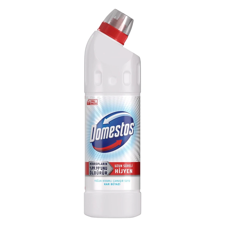مایع سفید کننده و جرمگیر سطوح دامستوس مدل سفیدی برف Domestos KAR BEYAZI حجم 750 میلی لیتر - ارس شاین