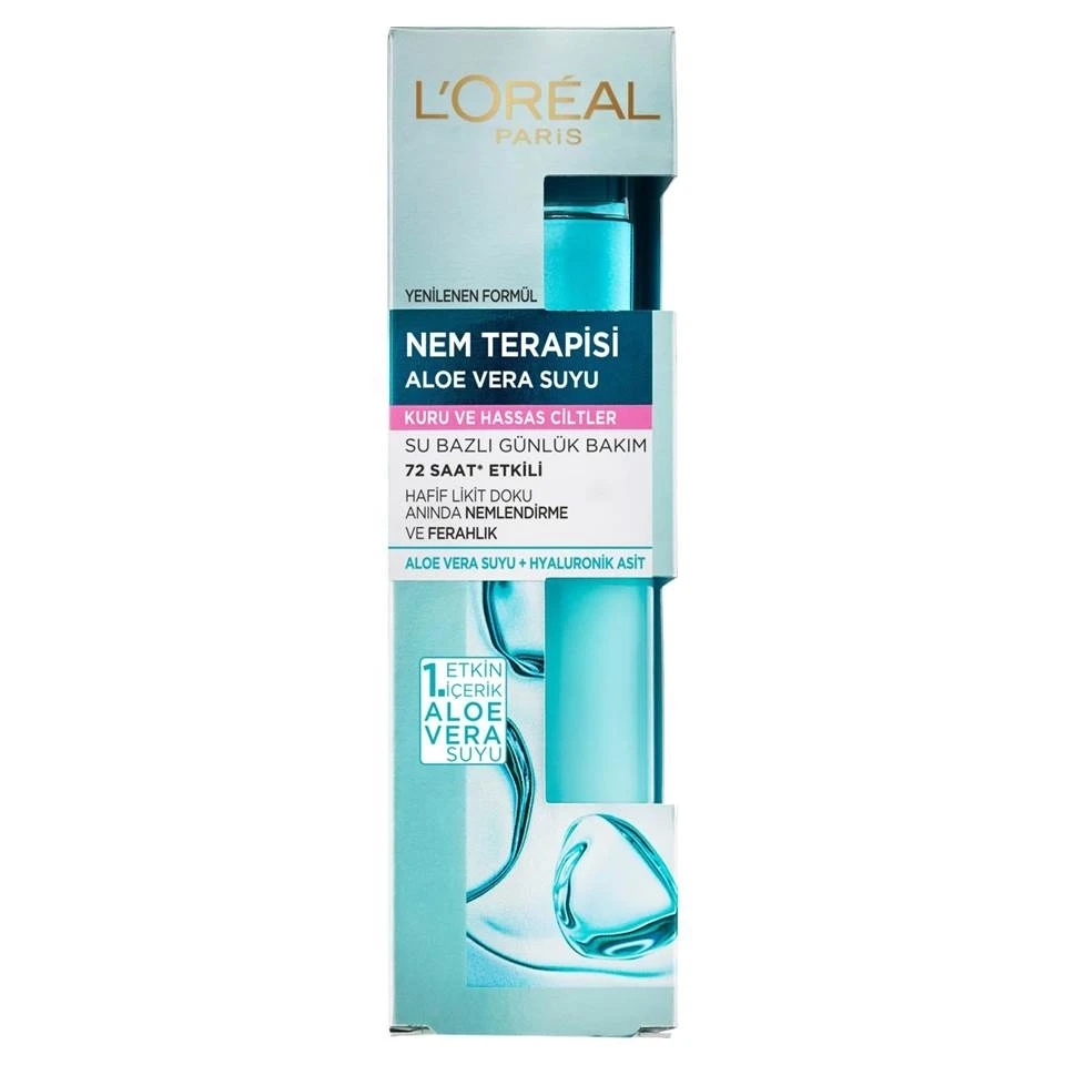 سرم آبرسان لورآل مدل آب آلوئه ورا هیدرا جنیوس مخصوص پوست های نرمال تا مختلط L'OREAL Hydra Genius Aloe Water حجم 70 میلی لیتر - ارس شاین