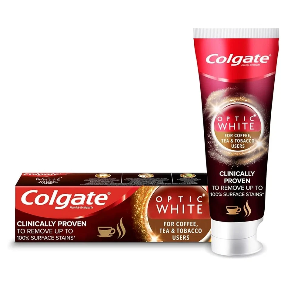 خمیر دندان سفید کننده ذغالی کلگیت مدل اپتیک وایت Colgate OPTIC WHITE حجم 125 میلی لیتر - ارس شاین
