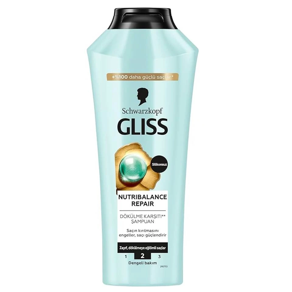 شامپو مو گلیس نوتریبالانس ریپیر GLISS NUTRIBALANCE REPAIR حجم 500 میلی لیتر - ارس شاین