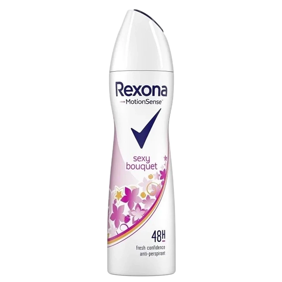اسپری ضد تعریق 48 ساعته زنانه رکسونا ایتالیا رایحه دسته گل جذاب Rexona sexy bouquet حجم 200 میلی لیتر - ارس شاین