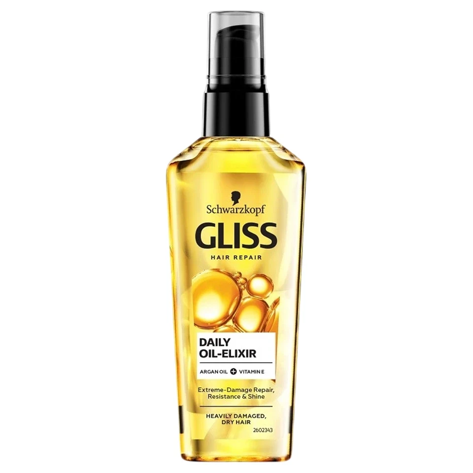 روغن آرگان مو گلیس اکسیر روغن روزانه GLISS DAILY OIL ELIXIR حجم 75 میلی لیتر - ارس شاین