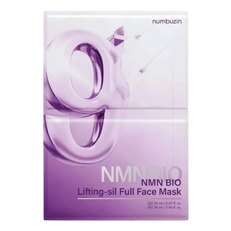 ماسک ضد چروک بایو لیفتینگ شماره 9 نامبوزین numbuzin No.9 Sheet Mask NAD+ BIO Lifting-sil Full Face Mask حجم 10 میلی لیتر - ارس شاین