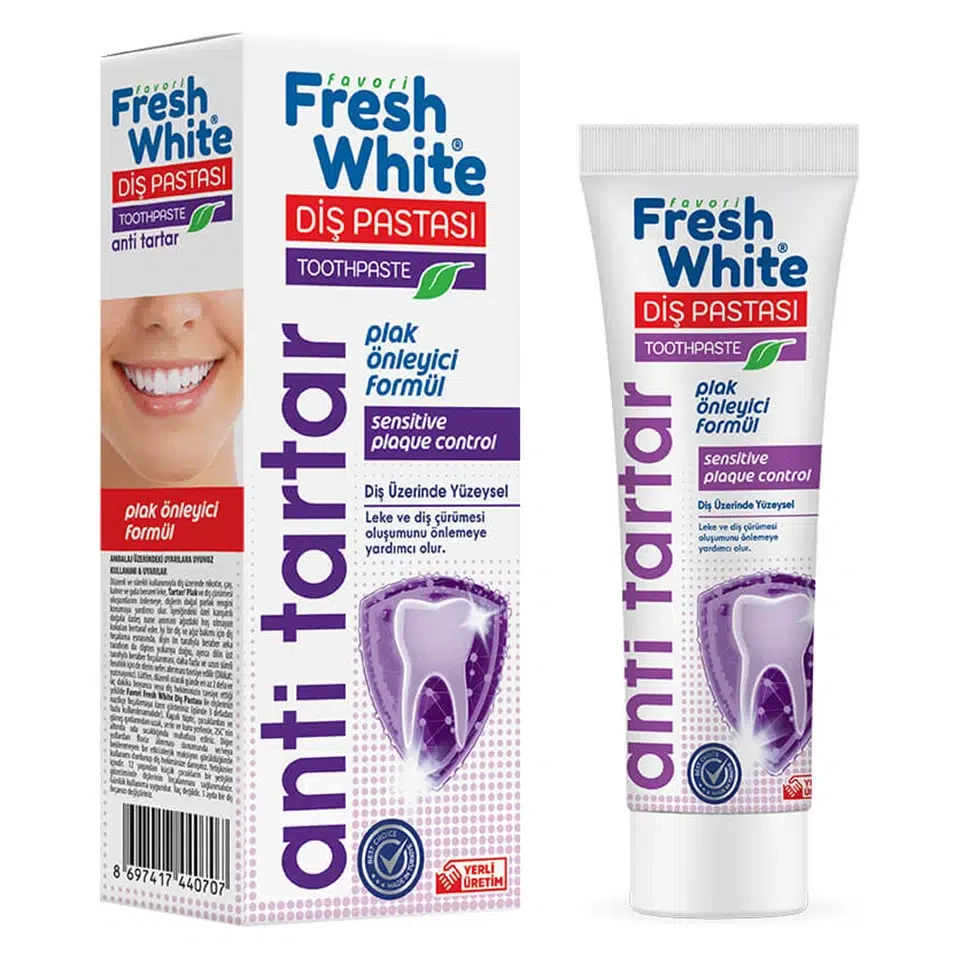 خمیر دندان ضد پوسیدگی فرش وایت Fresh White TOOTHPASTE anti tartar - ارس شاین