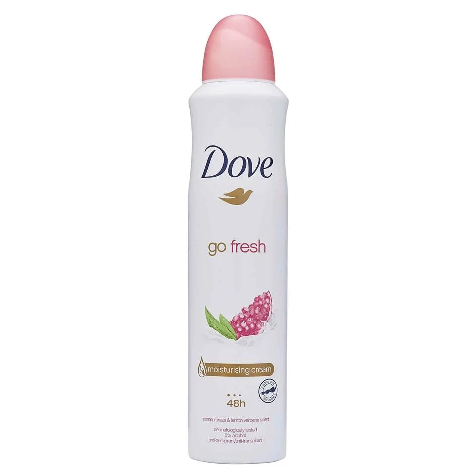 اسپری ضد تعریق داو گو فرش انار و لیمو وِربِنا Dove Go Fresh Pomegranate &amp; Lemon Verbena Scent حجم 250 میلی لیتر - ارس شاین