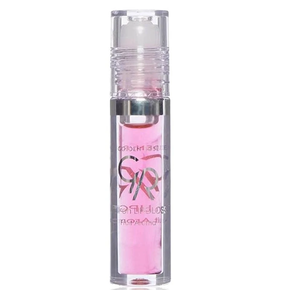 برق لب مایع گلدن رز توت فرنگی GOLDEN ROSE Fruit Roll On Lipgloss STRAWBERRY حجم 5.2 میلی لیتر - ارس شاین