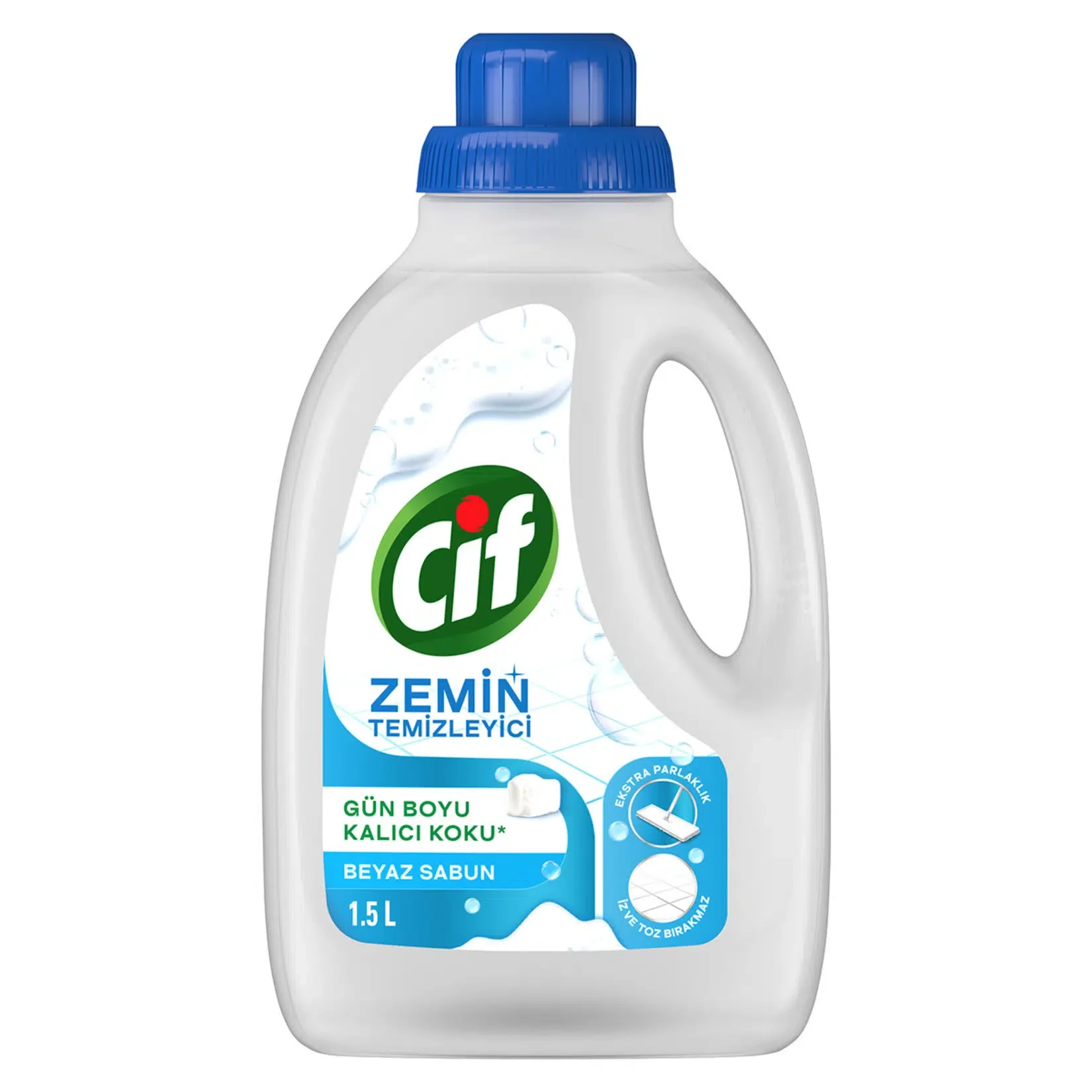 مایع کف شوی سیف رایحه صابون سفید Cif ZEMİN TEMİZLEYİCİ حجم 1500 میلی لیتر - ارس شاین